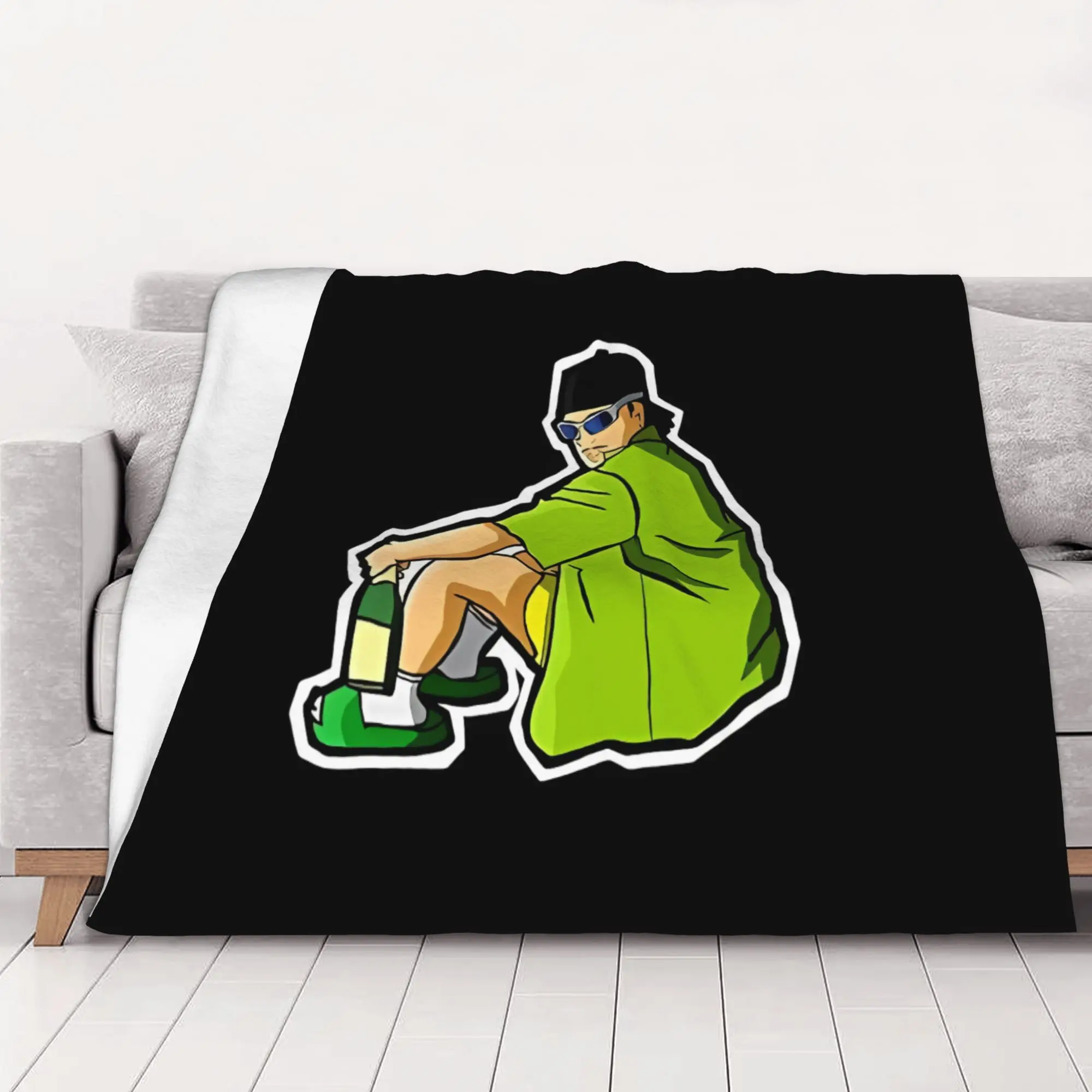 1PC home Cute Room Decor Of Animated Feid HAPPY BIRTHDAY FERXXO Blanket Throw Blanket Feid Novelty Warm Blanket All Season