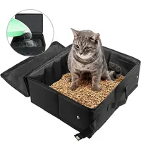 Foldable Outdoor Cat Sandboxes Portable Self-Cleaning Cat Litter Box for Travel Covered Pet Toilet Waterproof Bathroom for Pet