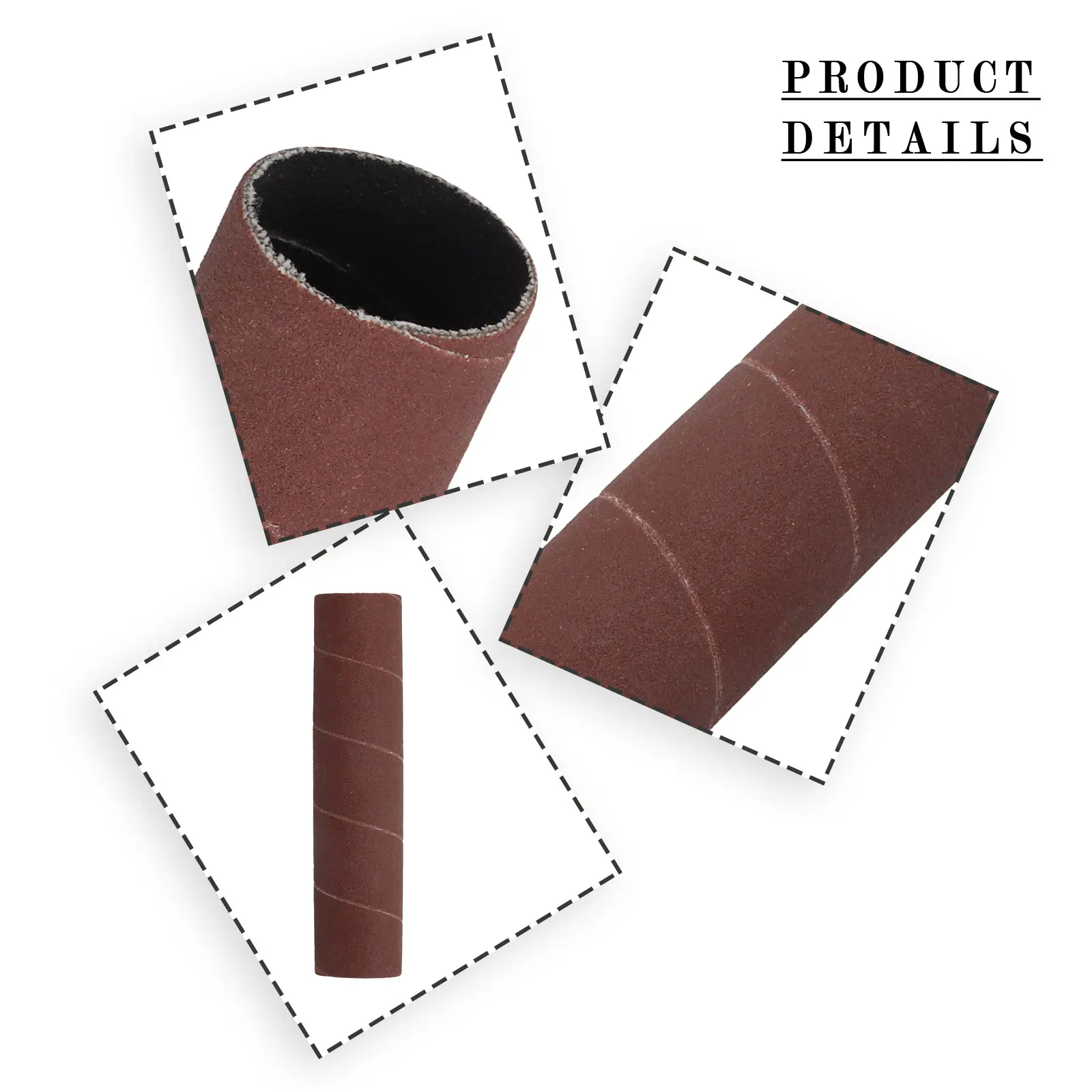 1pc Spindle Sanding Sleeves Sander Drum 80/150/240 Grit Aluminum Oxide Sandpaper Sanding Paper For Metal Woodworking Polishing