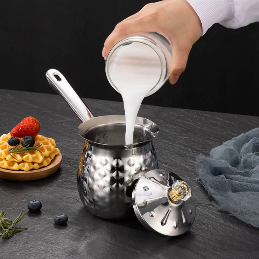 

Stainless Steel Latte Pitcher Frothing Cup for Coffee Lovers Small Size Milk Jug Anti Rust Kitchen Tool