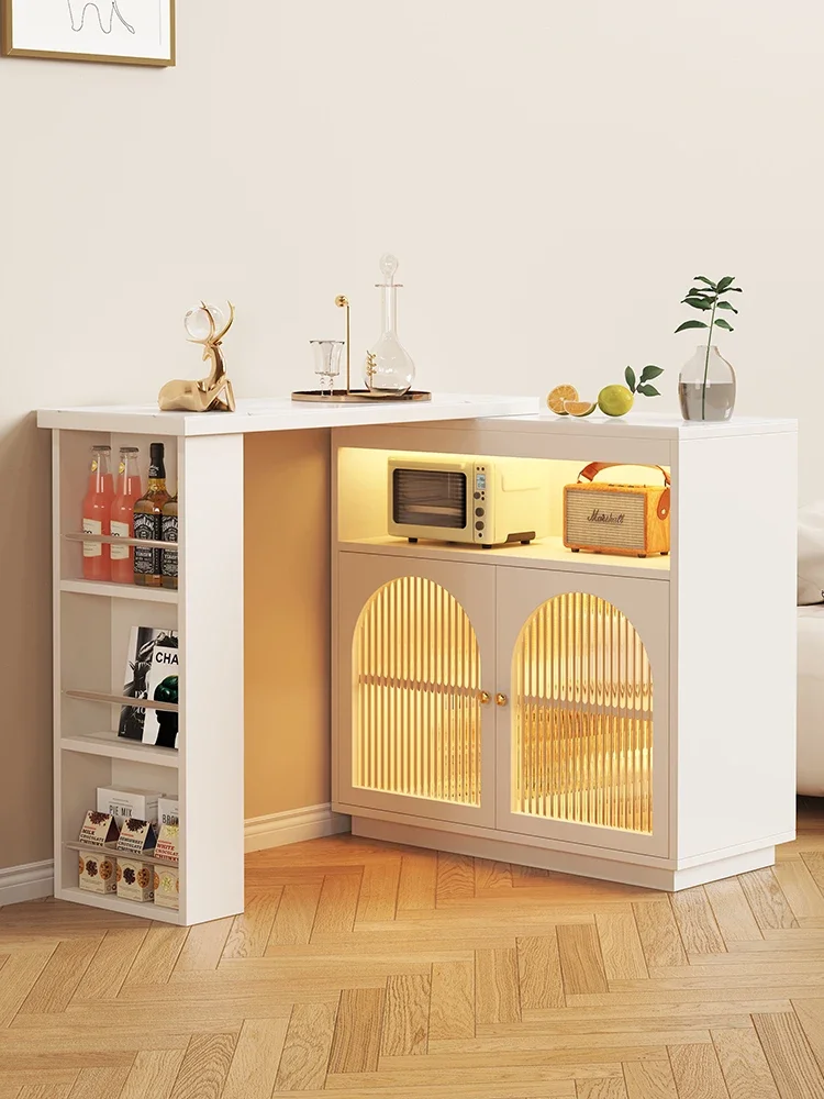 A  Living room household telescopic bar table integrated partition cabinet kitchen multi-functional locker