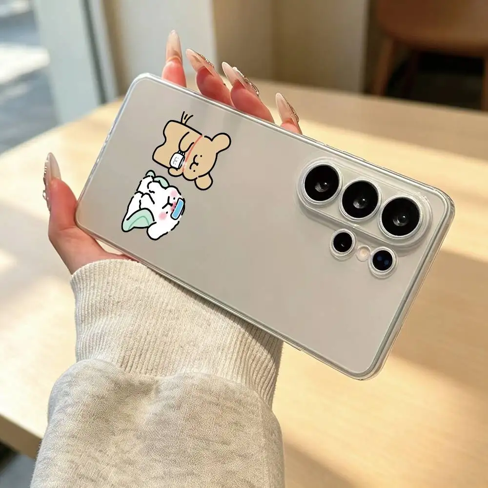 K-Korea M-Maltese Gift Phone Case Transparent Silicone Soft For Samsung S25,S24,S22,S23,S30,Ultra,Plus,Fe