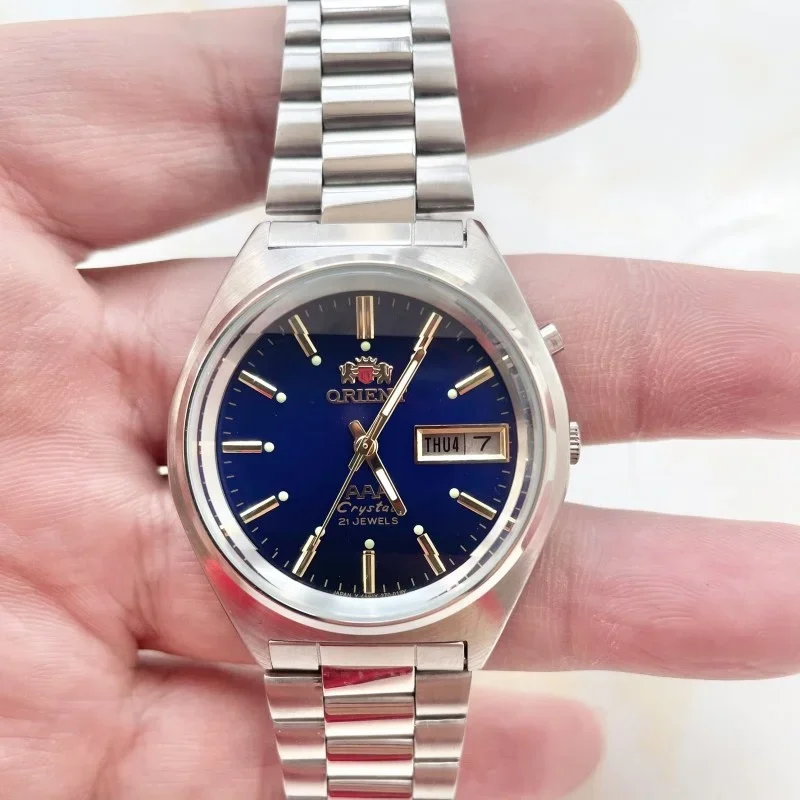 

Магазин 9898, 36 мм, повседневные спортивные часы с бриллиантовой датой и японским механизмом, унисекс, механические часы Orient из нержавеющей стали