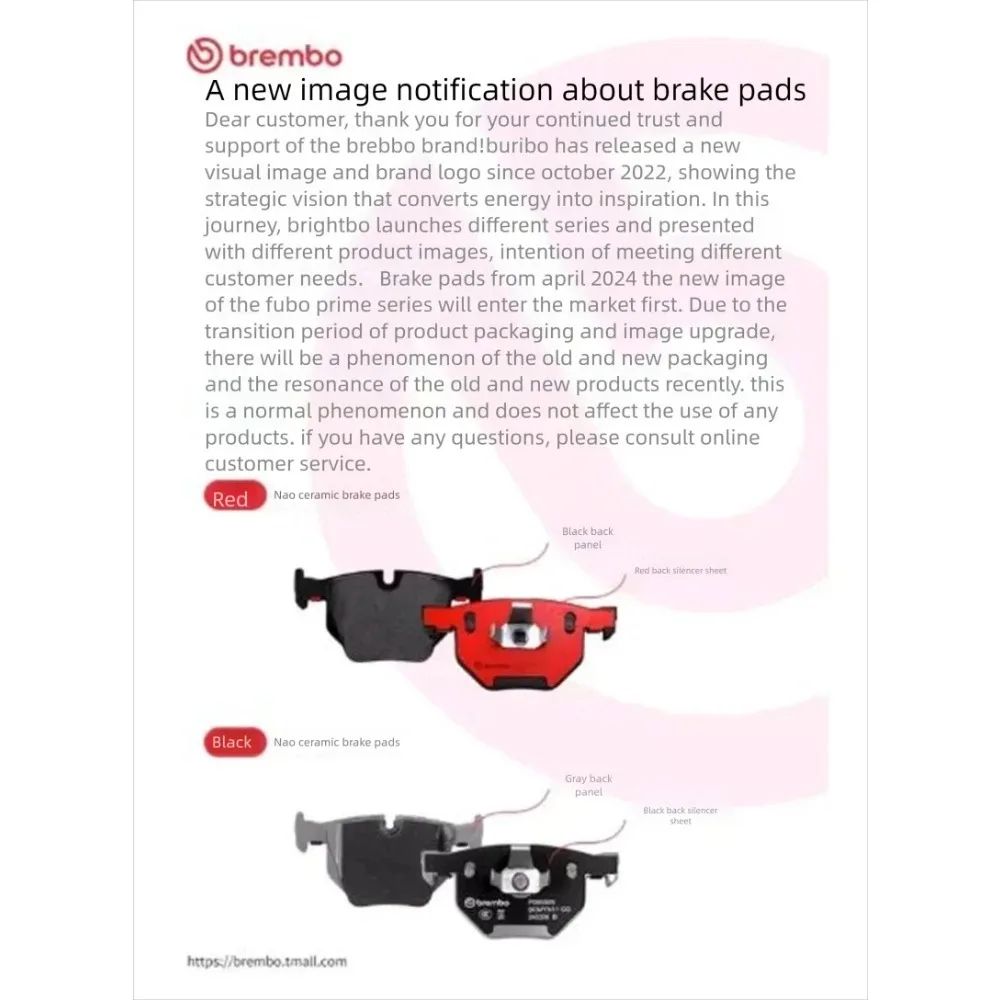 Brembo P30074N P36020N Kit de juego de pastillas de freno traseras para Jeep / Tesla / Hyundai OE #   980156007 105506800B 68144432AA