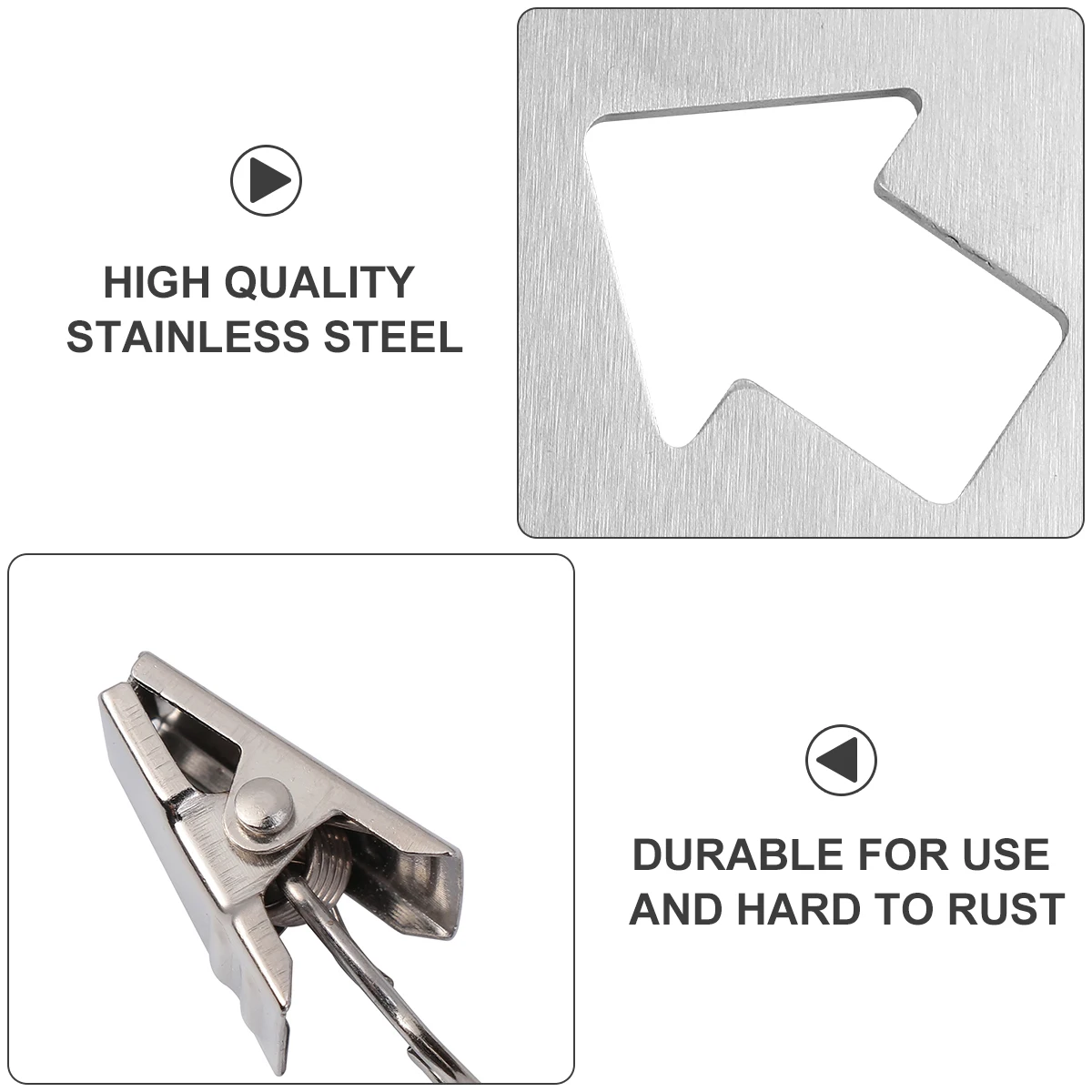 

4 Pcs Stainless Steel Table Cloth Holders Windproof Picnic Clamps Wedding Party Clips Light Weight Portable Table Skirt