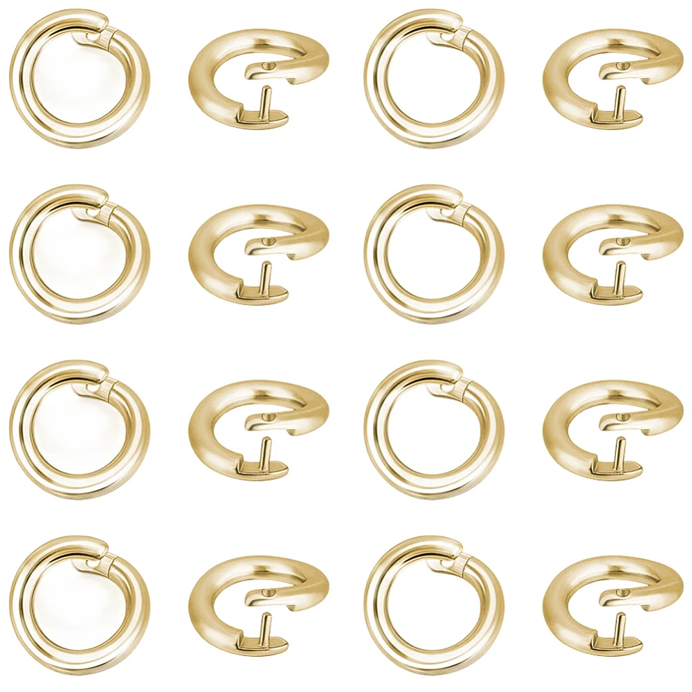 

50Pcs Brass Open Jump Rings Round Locking Jump Ring Real 14K Gold Plated 5.5x1mm