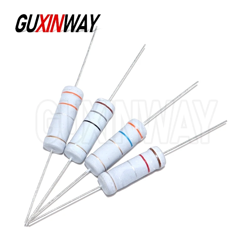 10 قطعة 5 واط 5% الكربون فيلم المقاوم 0.1R-1M 2.2R 10R 22R 47R 51R 100R 150R 470R 1K 4.7K 10K 47K 10 22 47 51 100 150 أوم المقاومة