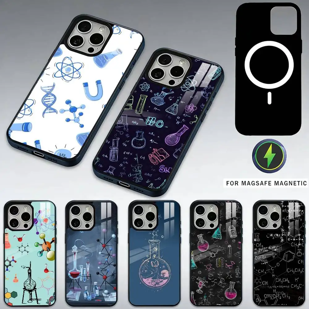 

Science Biology Chemistry Phone Case For iPhone17,16,15,14,13,12,11 Plus,Pro Max Magnetic For Magsafe Wireless Charging
