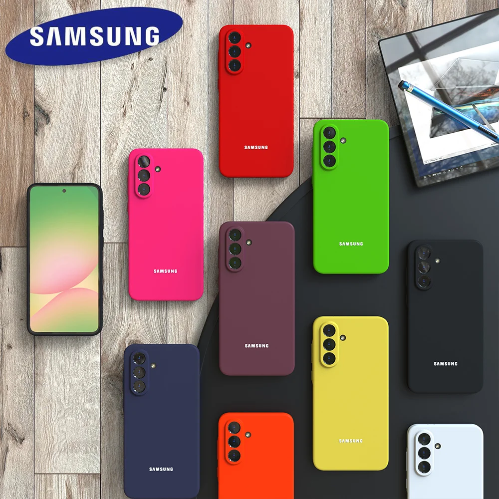 For Samsung Galaxy A57 A56 A17 Case Soft Liquid Silicone S26 S25 S24 S23 S22 S21 Ultra Plus FE EDGE Shockproof Phone Back Cover