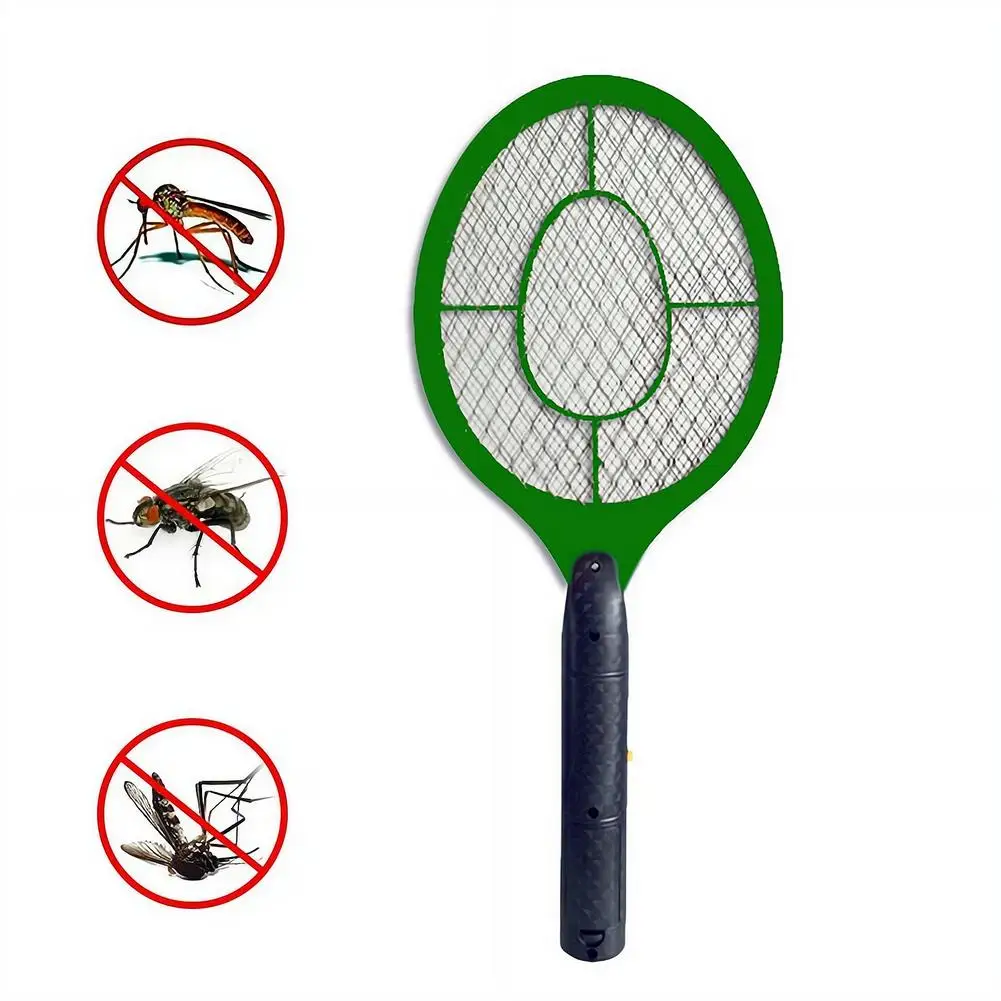 1/2 Stück Batterie-Moskitoschläger Dreischichtiger Elektrischer Fliegen- und Mückenschläger Insektenvernichter Elektrischer Insektenschläger – Detail 2