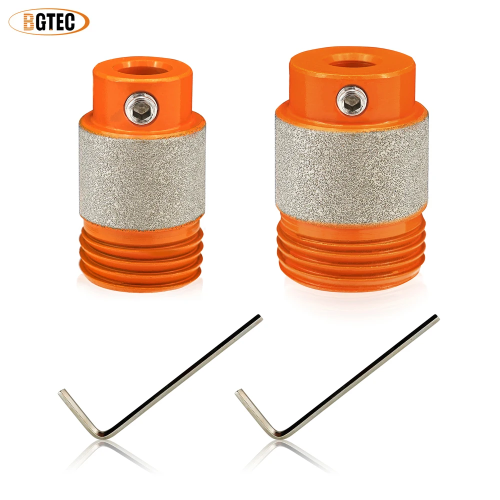 

BGTEC 19/25mm Stained Glass Diamond Grinder Bit Head Tools With Screw Thread 1/2pcs For Glass Grinder Ceramic Tile Porcelain