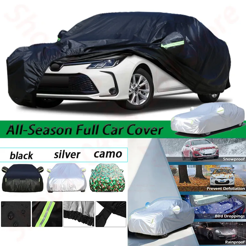 

Covers Custom Fit Toyota Corolla/Civic Waterproof All Weather Full Exterior Cover Rain Sun Hail Protector