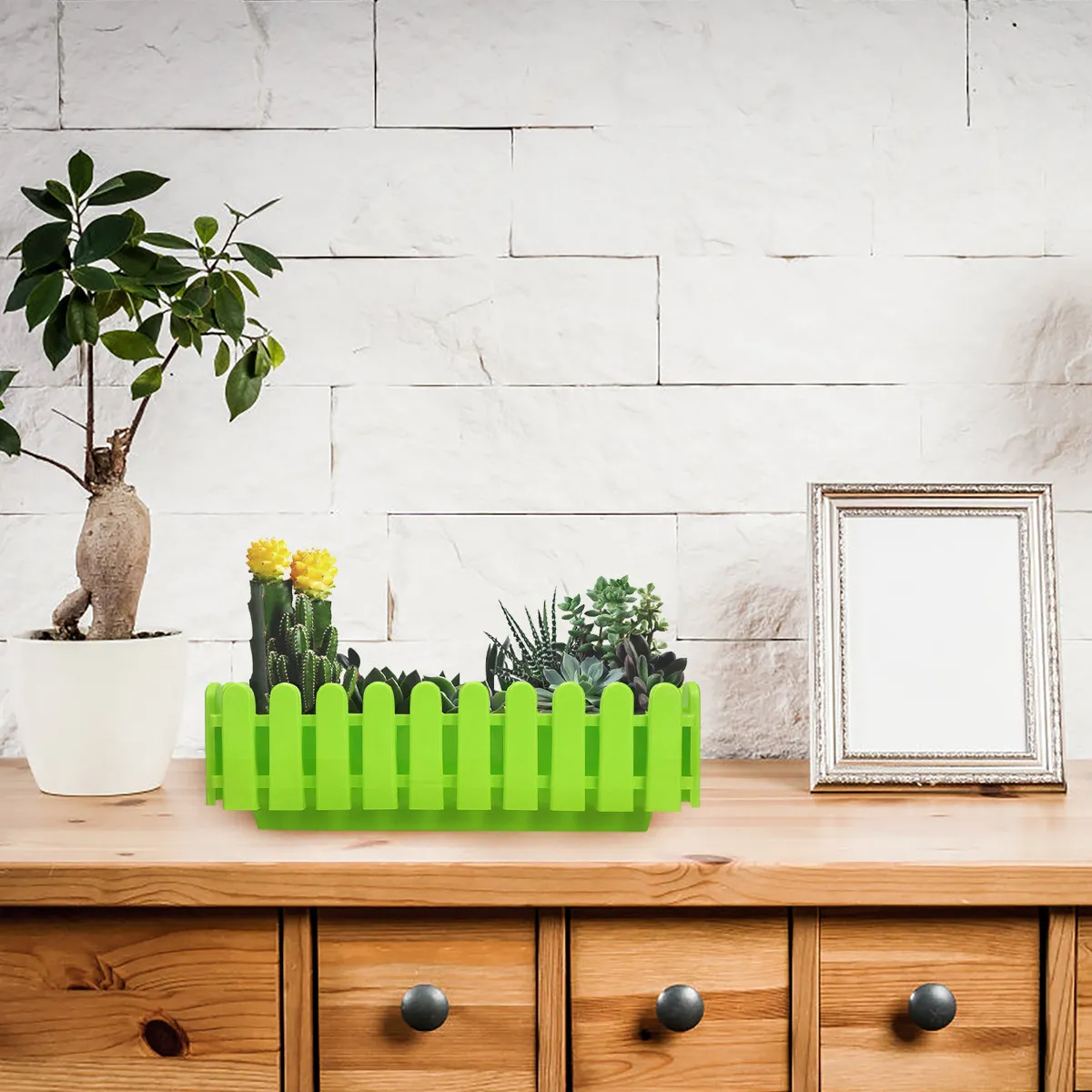 

Пластиковый прямоугольный настенный кашпо-ограждение для цветов и растений, для сада, уличный и комнатный декоративный контейнер