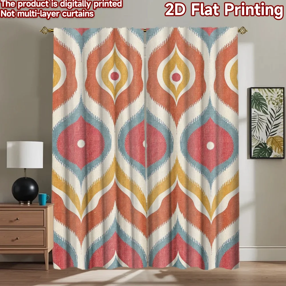 

1pc 2D flat Photography Backdrop Background Banner Colorful Waves (2) 100% Polyester Family Party Perfect for Holiday