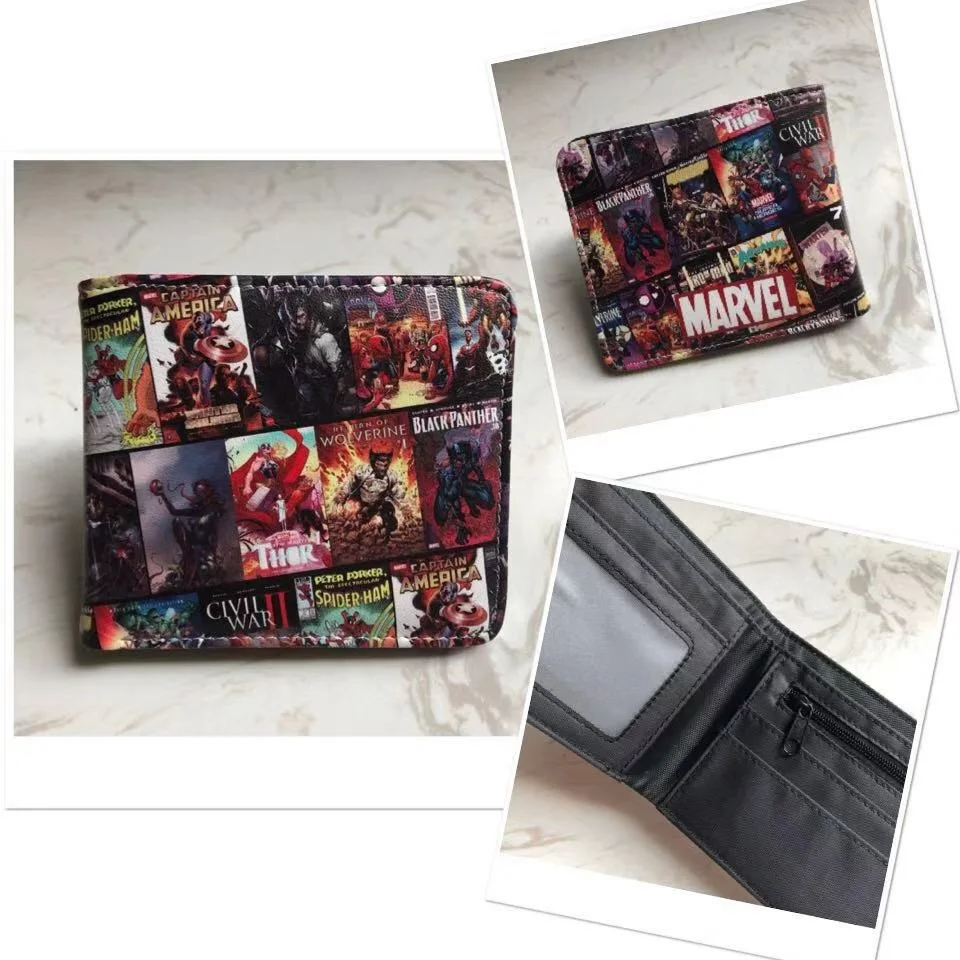 MINISO Disney Avengers Superhero Short PU Wallet Student Wallet Wallet for Men  Wallet for Women