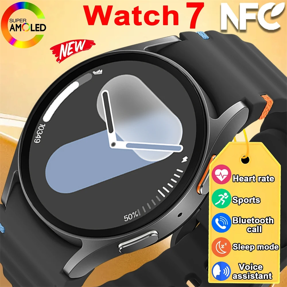 

2025 Original Smart Watch 7 Mini Smart Watches Custom Dial Man Women record HD AMOLED Voice Call NFC GPS Tracker Sports Watch