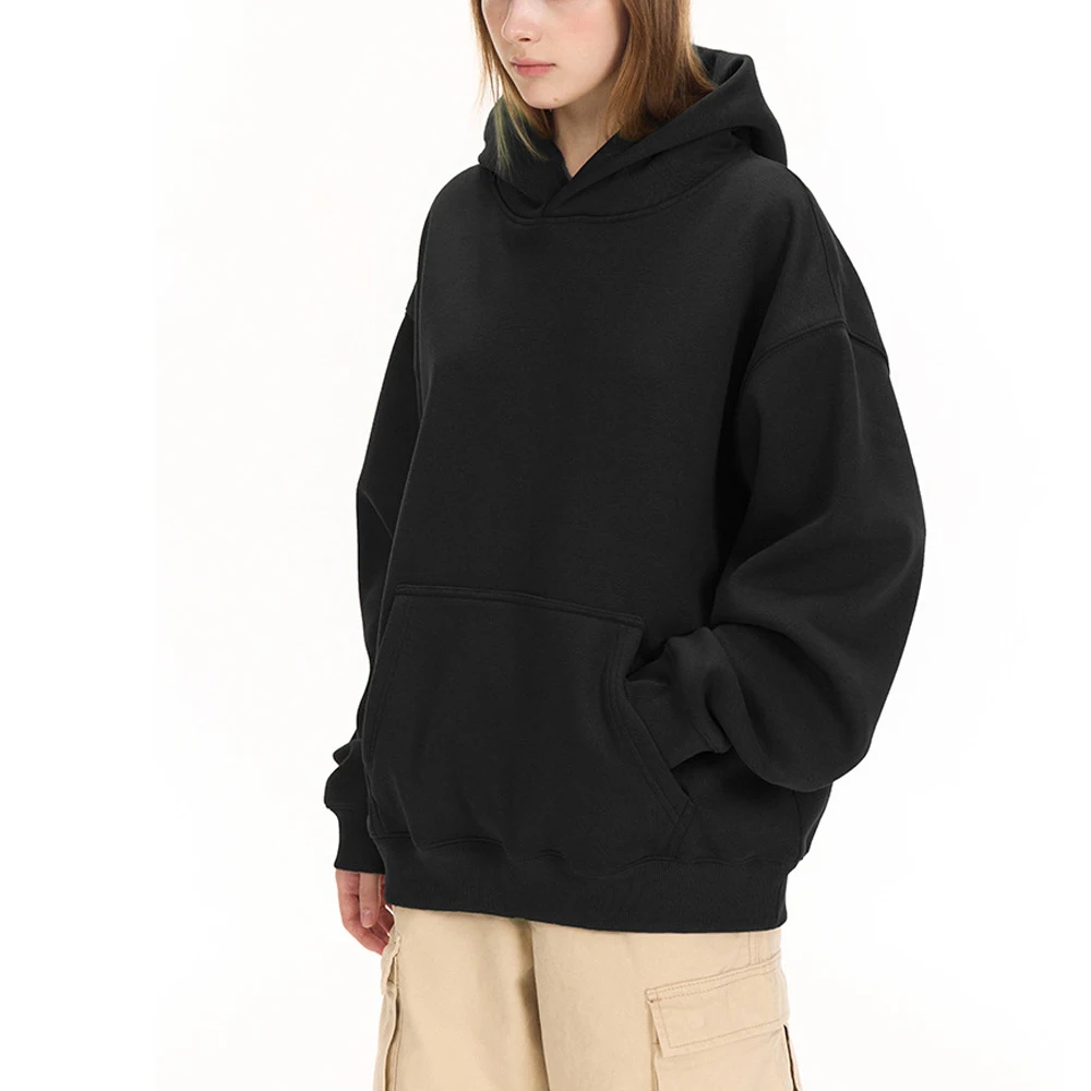 Polarshe 500GMS 100% Baumwolle Frauen Kleidung Benutzerdefinierte Männer Hoodie Langarm Mit Kapuze Pullover Persönlichkeit Streetwear Sweatshirts