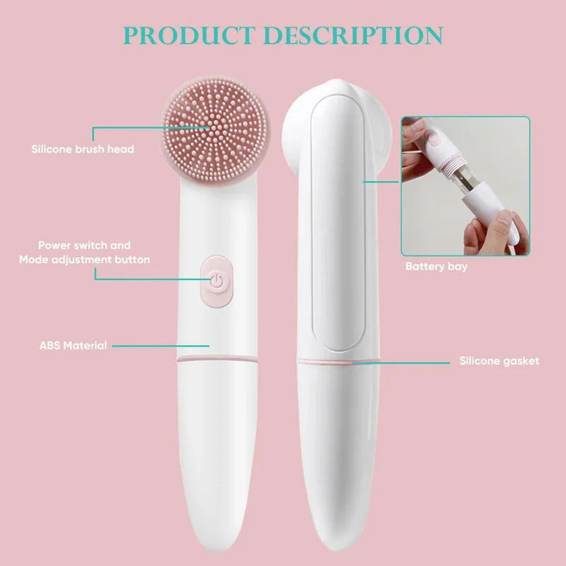 Portable silicone cleanser Scrub Face Wash Blackhead Removal Tool Pore cleaner Exfoliating face wash brush