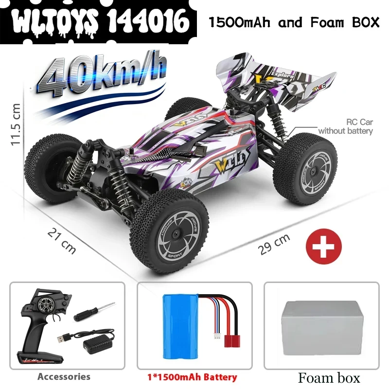 

Радиоуправляемая машинка WLtoys 1/14 144016 2,4G Racing 35 км/ч 390 Двигатель 4WD Электрический высокоскоростной автомобиль Внедорожный дрифт Игрушки с дистанционным управлением