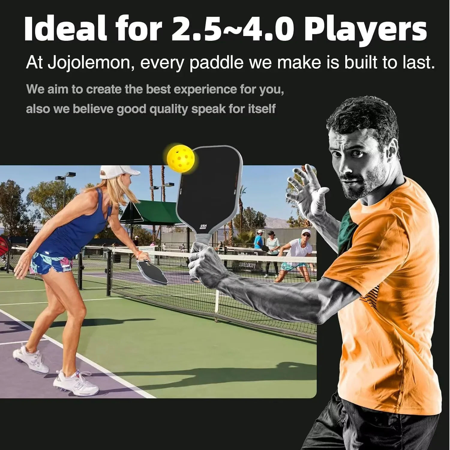 T700 Pickleball Paddle Carbon Fiber Matte Surface 16mm Enhanced Sweet Spot Control Power Grip Non Slip Compatible with Usapa New - Image 5