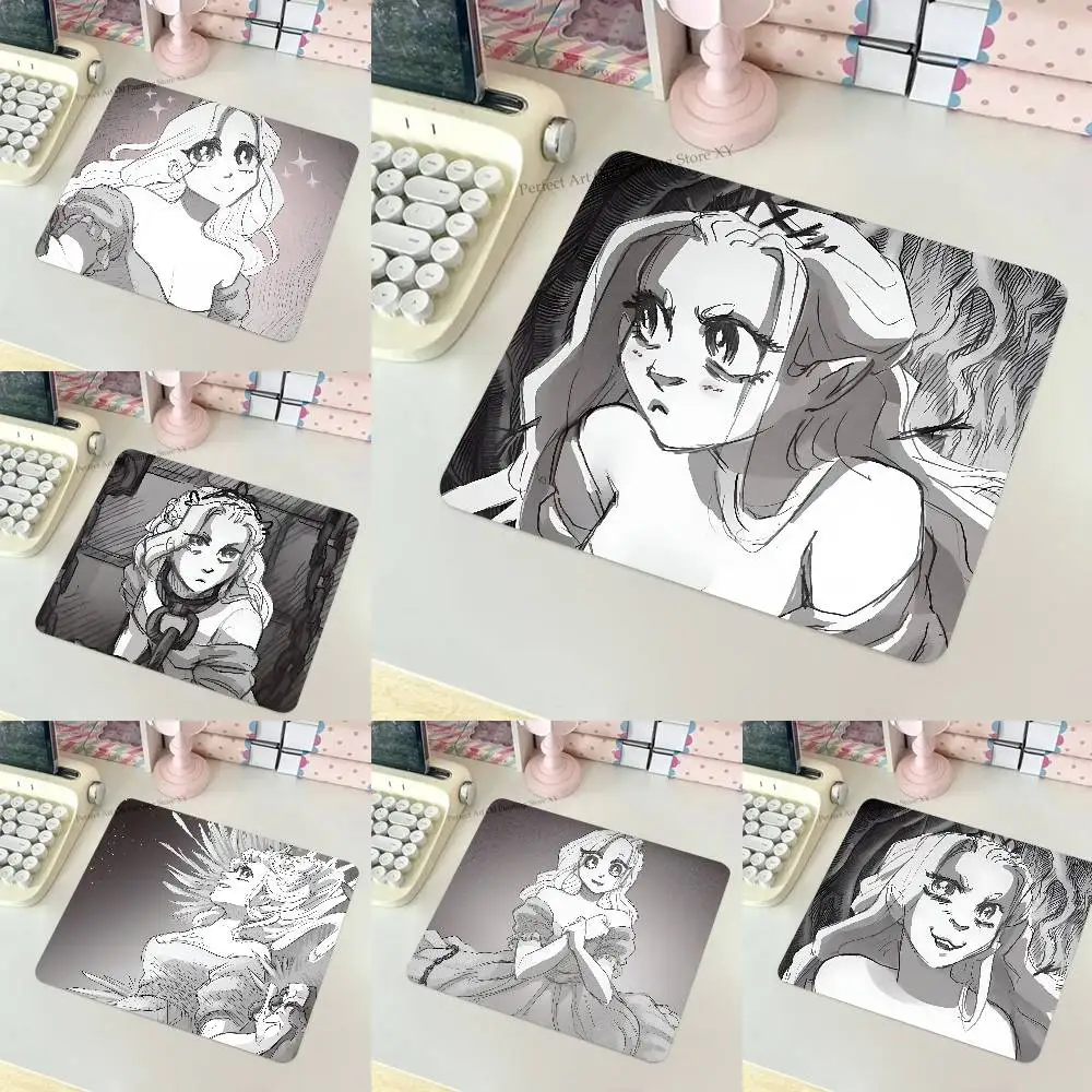 S-Slay The Princess Game Mousepad Small LockEdge Mouse Pad For Gamers Computer Desk Pad Rectangular Anti-slip Rubber