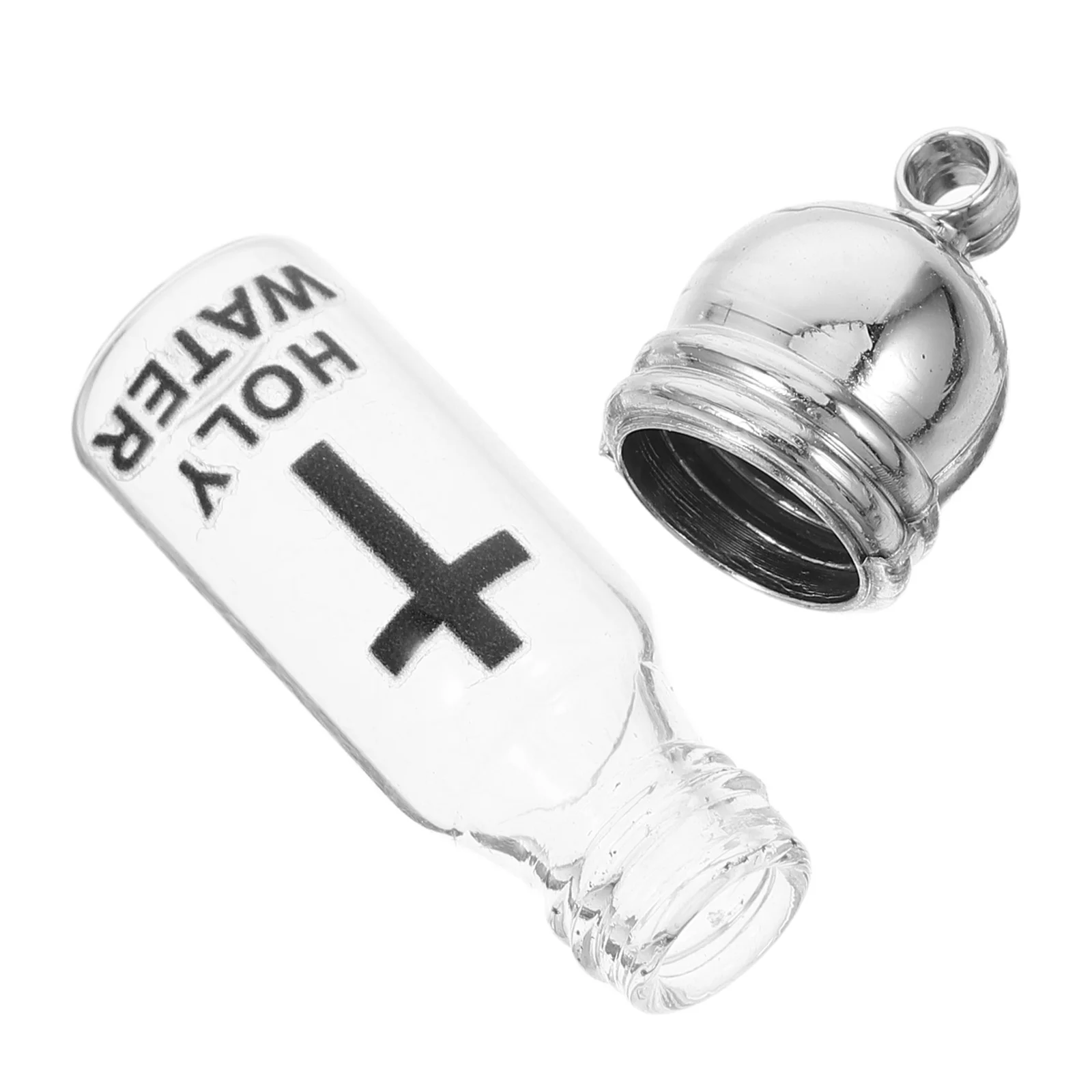 

Easter Holy Water Bottle Glass Small Empty Blessing Bottles Decorations Wedding Christian Baptism Cross Design Sturdy Material
