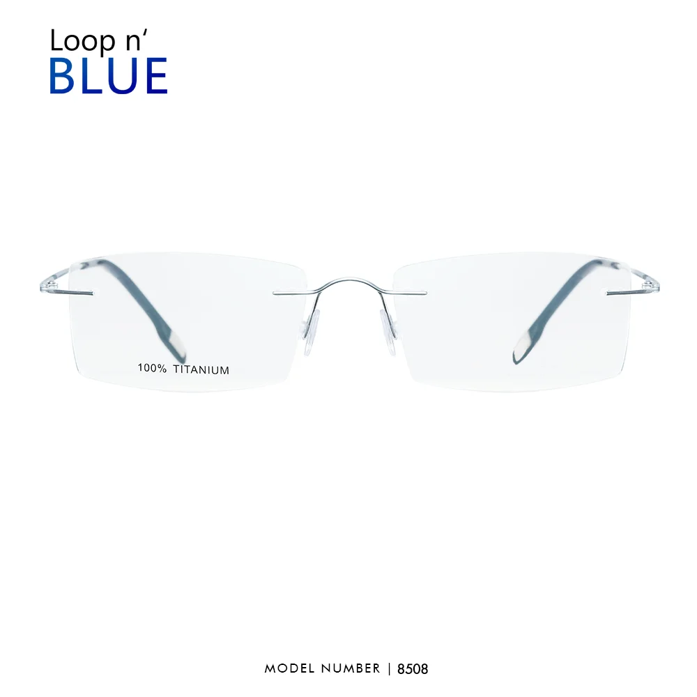 Meeshow Man Design Pure Titanium Rimless Optical Glasses Men Women Frameless Prescription Eyeglasses Frame Ultralight Eyewear