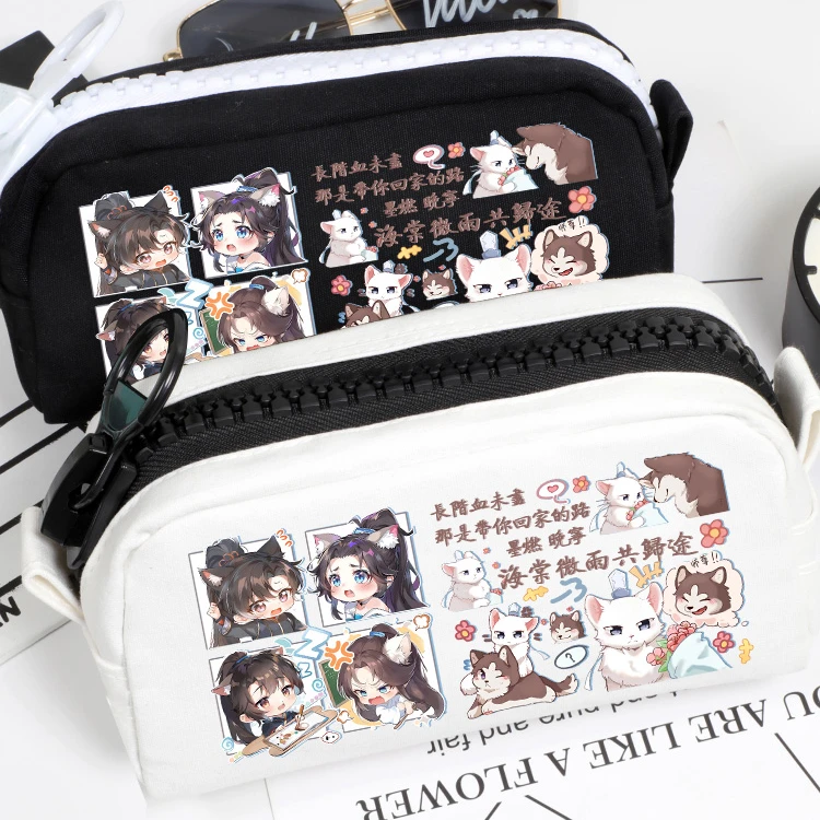 

Anime The Husky and His White Cat Shizun Mo Ran Chu Wanning Cosplay Student multifunctional Pen case large capacity Stationery