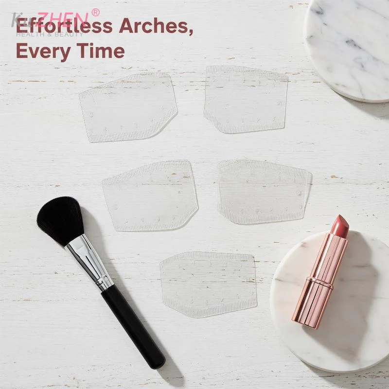 5Pcs Eyebrow Shaping Stencil Kit Multi-Style Eyebrow Stencil Ruler Set For Microblading Permanent Makeup Artists And Beginners