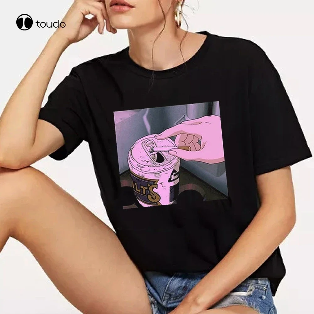 Sad Anime Vaporwave T-Shirt Aesthetic Japan Otaku T-Shirt Male/Female Casual T Shirts  Tee Shirt unisex