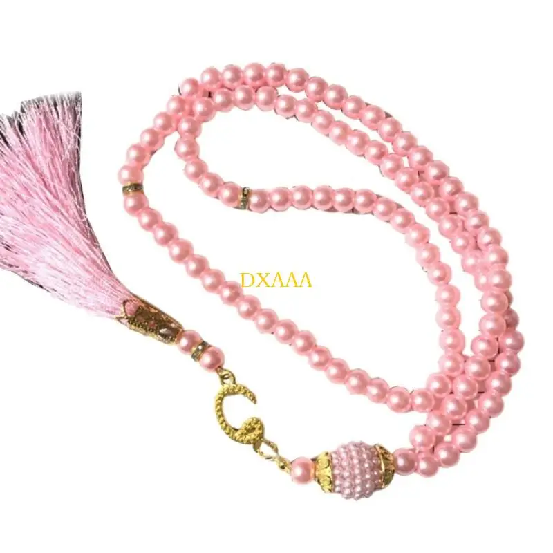 DXAA 6mm  Mohammed Rosary Tasbih Muslim Prayer Beads Turkish 99 Beads Pearls