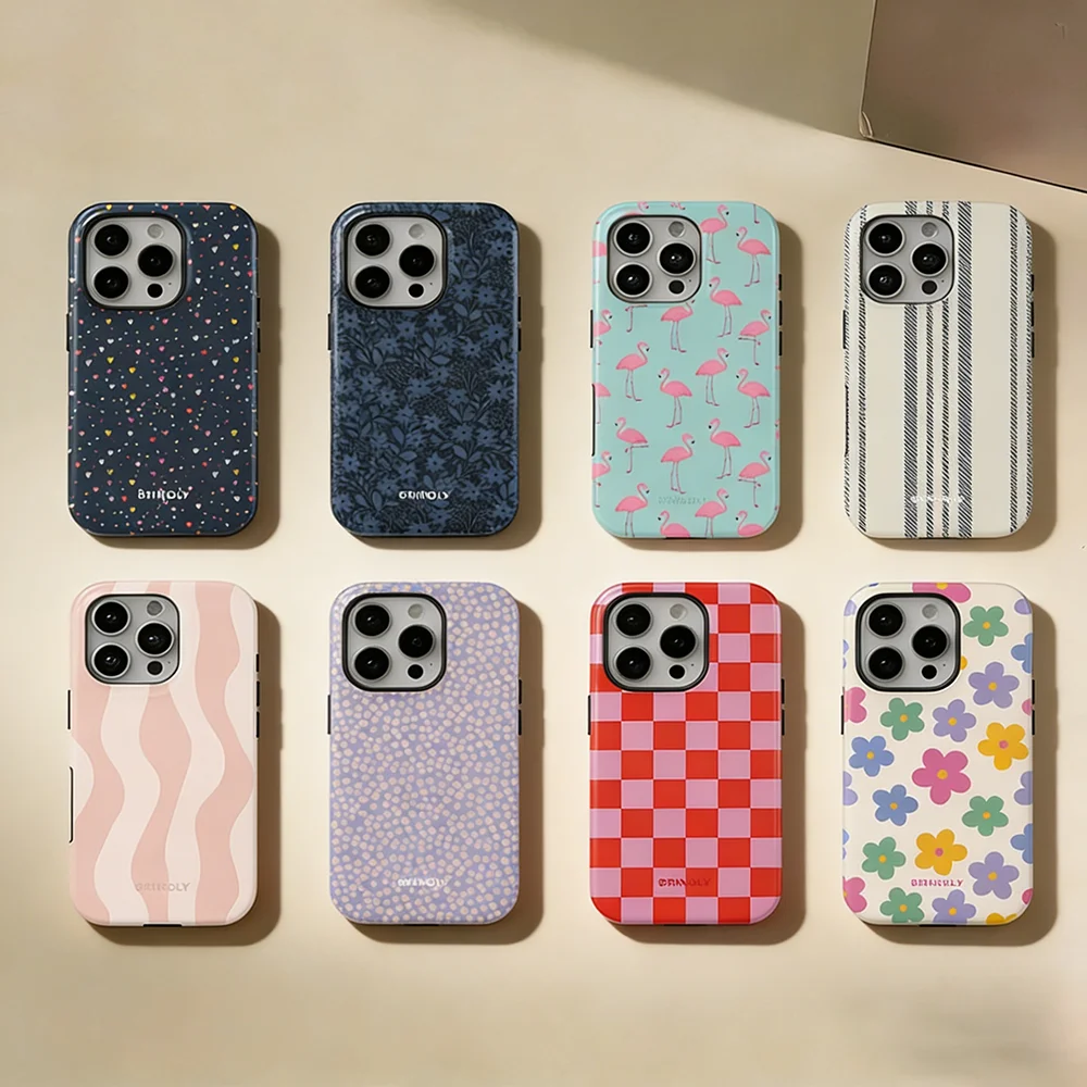 Luxury Y2K Style Stripes Phone Case for Samsung Galaxy S20 S23 S24 S25 S26 FE Plus Ultra Edge Luxury Double-layer Back Cover