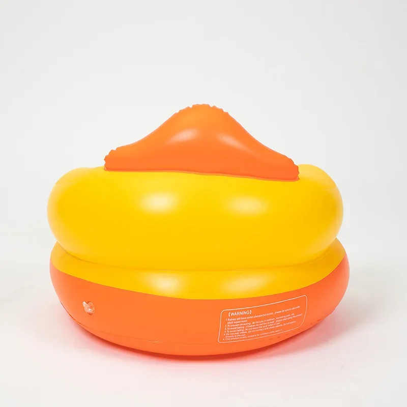 Inflatable Yellow Duck Baby Seat Thickened Safety Chair for Infants Learning Sit Up Indoor Sofa Floor Support Seat for Toddlers view 3