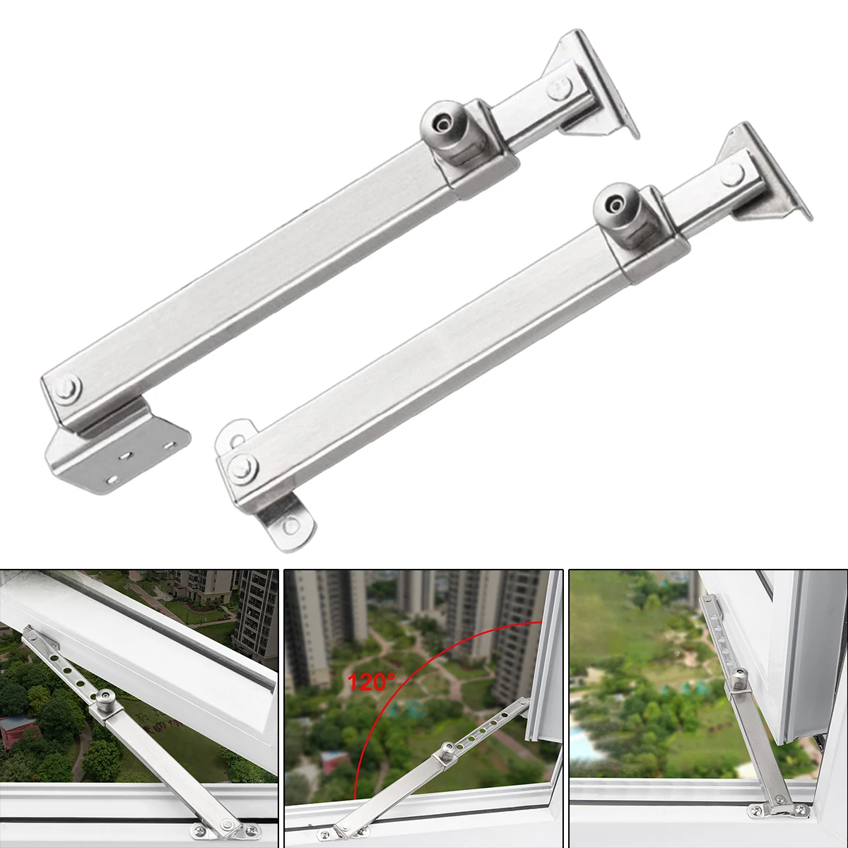 

Newest Stainless steel Window limiter Lock Window Latch Hinges Window Latch Lock for Aluminum Alloy Windows Wooden Windows Iron