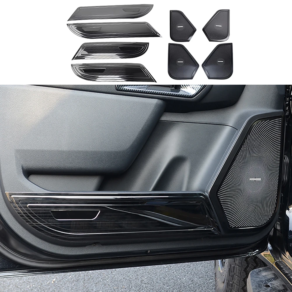 

Modified Car Door Anti Kick Plate Stainless Steel Door Protection Plate Anti Scratch Pad Fit For Ford Ranger T9 2023 2024 2025