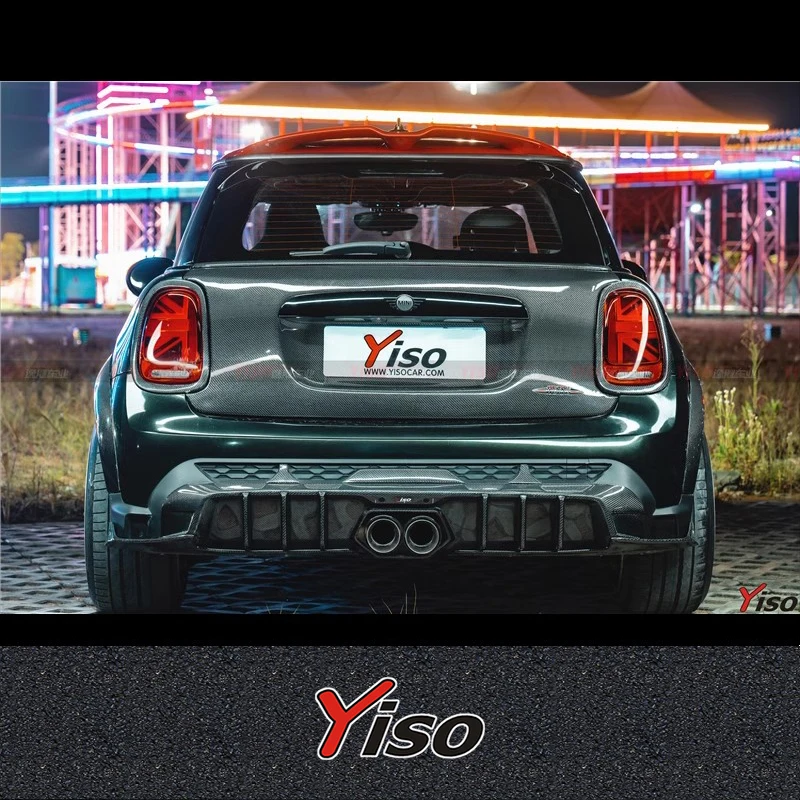 

Suitable for 2022-2023 MINI F56 JCW YISO Modified Tailgate rear cover Carbon fiber Aerodynamic kit LCI YISO Tailgate rear cover