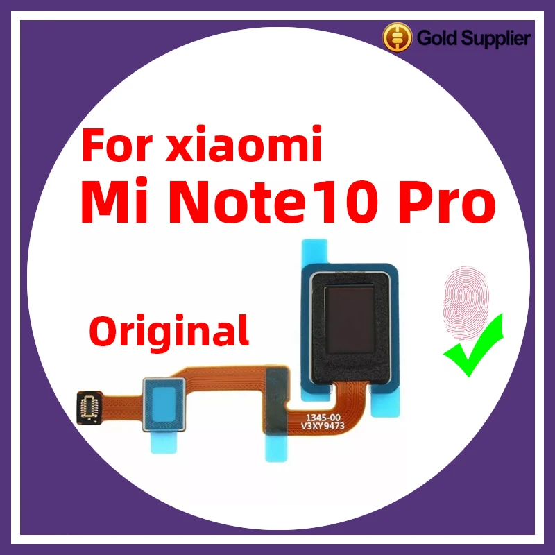 

Original For Xiaomi mi note 10 Pro under display Fingerprint Sensor Scanner Touch ID Connect home button Flex Cable