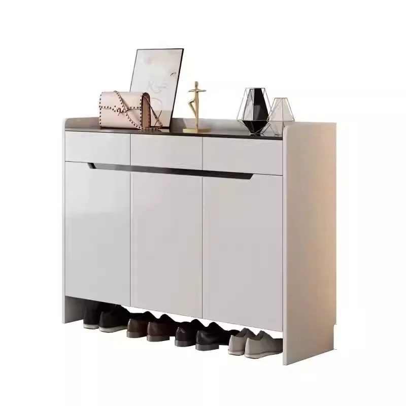 Modern simple and light luxury home shoe cabinet, shoe cabinet outside the door of the home, balcony storage locker, side cabine