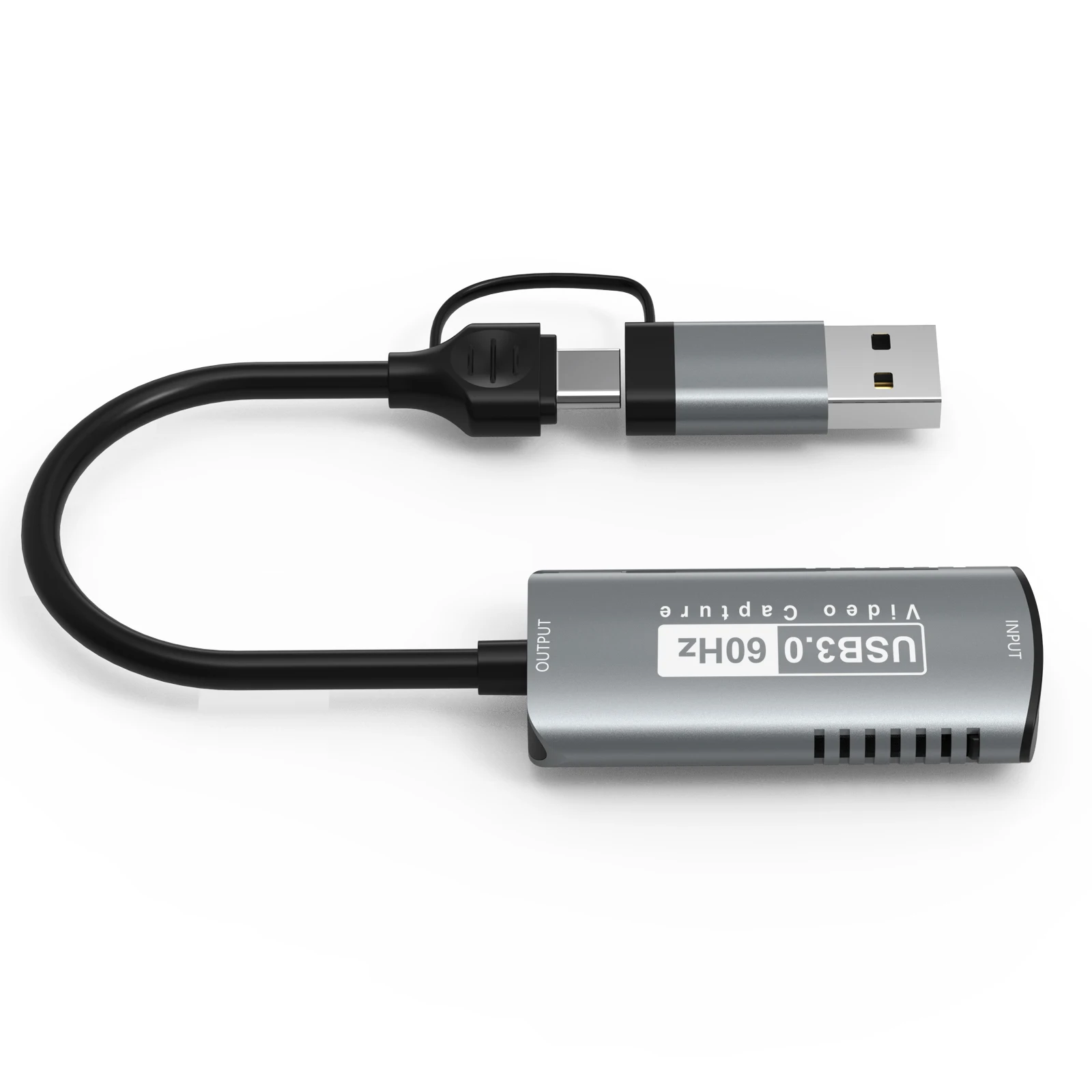 Nku-tarjeta de captura de vídeo 2 en 1, USB tipo C, 4K @ 60Hz, entrada 1080P @ 30Hz/60Hz, grabadora HD para portátil, PC, Xbox, cámara de juegos, transmisión en vivo