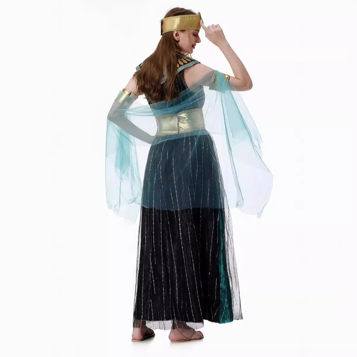 Déguisement de déesse grecque éma enne pour femmes adultes, robe de soirée d'Halloween, carnaval, vacances, prairie, Égypte, Aleopatra, cosplay