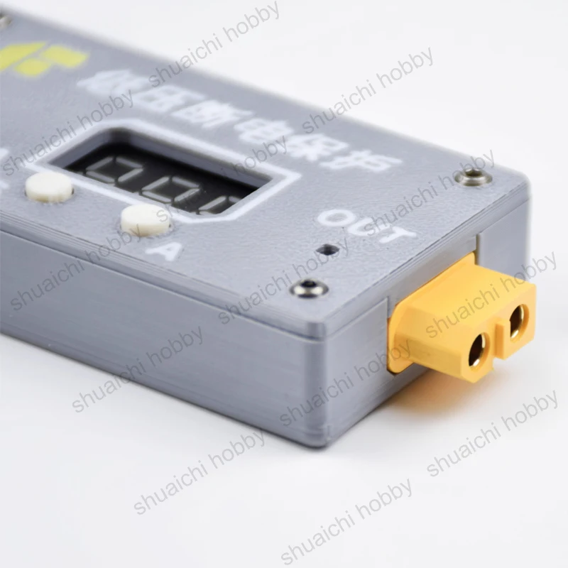 Módulo de desconexión de bajo voltaje, protección contra sobredescarga de batería con carcasa impresa en 3D para paquete de batería de uso en campo, 10A, 4-30V, 1 Uds.