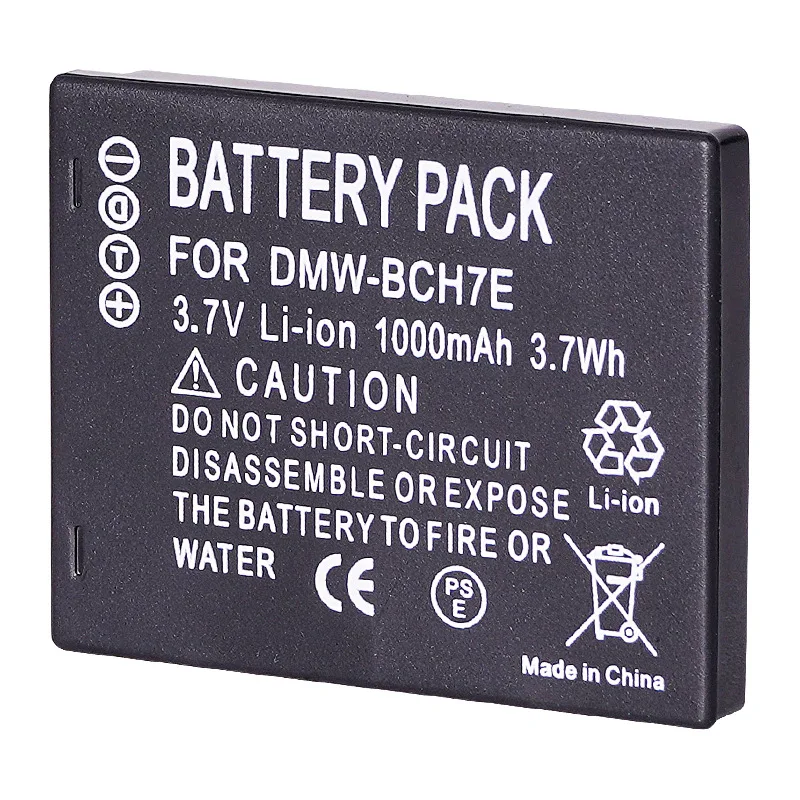 DMW-BCH7E Rechargeable Camera Battery For Panasonic DMW-BLH7PP Lumix DMC-GM5 GM1 DMC-GF7 DMC-GF8 GF9 LX10 LX15 1100mAh view 2