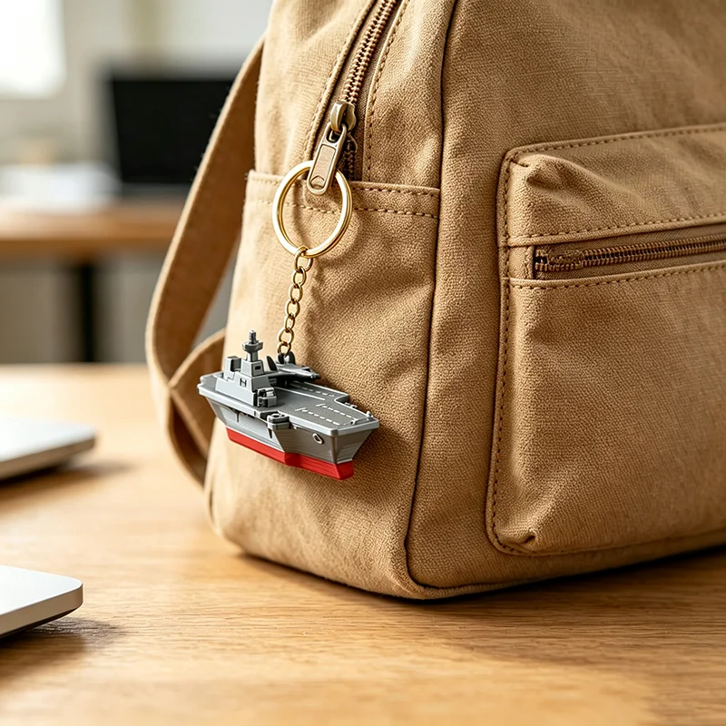Einzigartiger Flugzeugträger-Modell-Schlüsselanhänger Unisex Schultaschen- und Autoschlüsselanhänger Paar Perfektes Geschenk Trinekt Accessoires