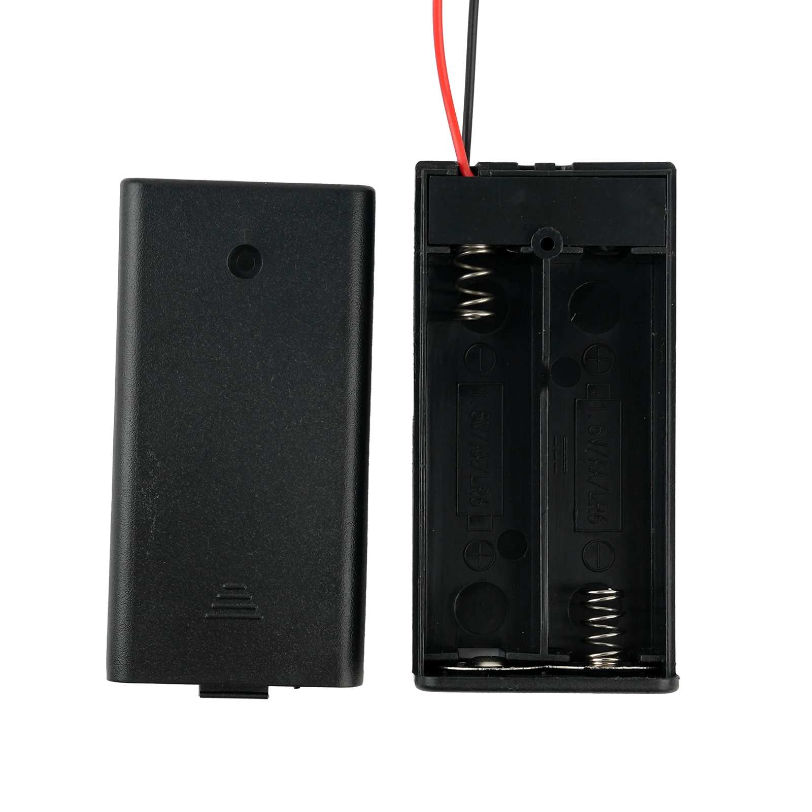 10 قطعة 3 فولت AA/AAA حامل البطارية صندوق تخزين 2 فتحة خلية السلكية تشغيل/إيقاف التبديل مع كابل توصيل محطة SM2.54-2P #3
