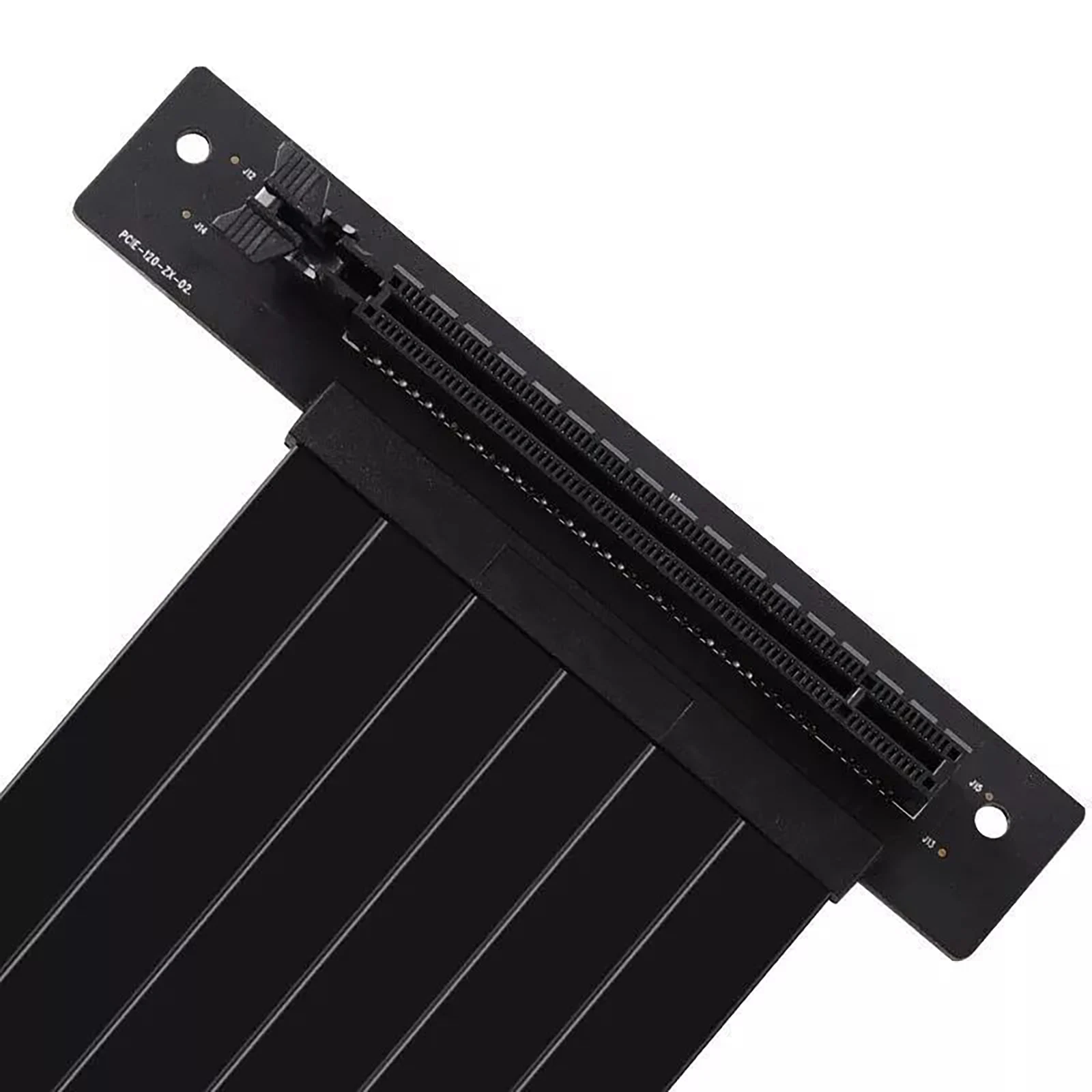PCIe 3.0 16X kabel ekstensi GPU, kartu grafis 90 derajat PCI Express X16 Riser Card Adapter Extender Pci-e kabel fleksibel
