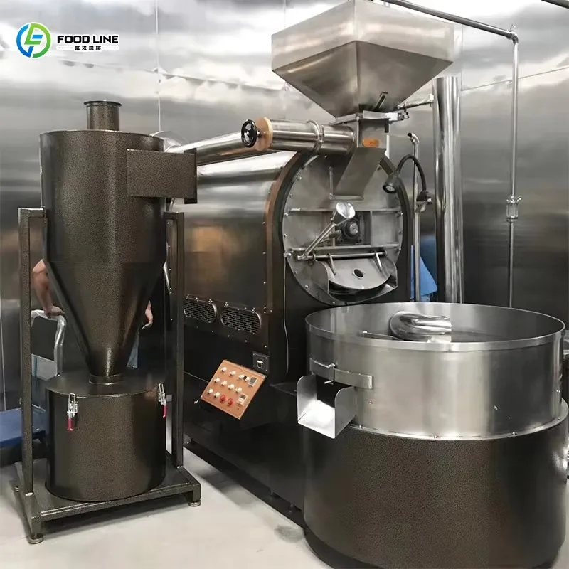 Coffee Bean Roaster, Drum Chamber and Adjustable Timer Control, Coffee Roasting Equipment for Home Coffee Bean Roasting