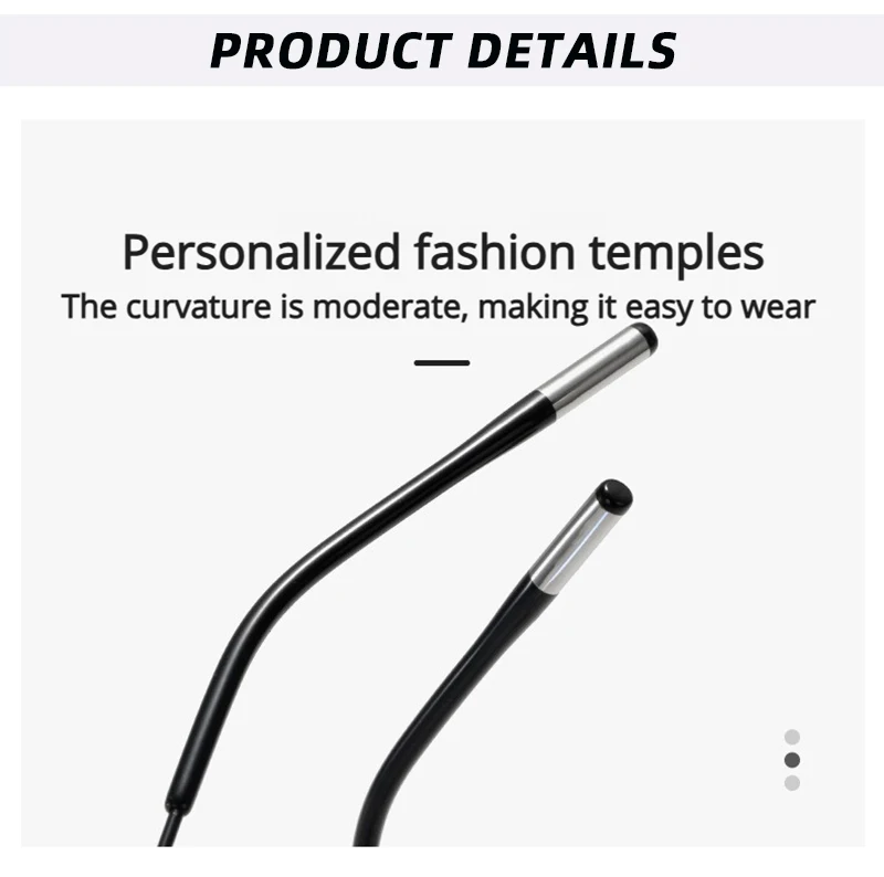 Luxus Kleine Metall Lesebrille Männer Frauen Klassische Schwarz Presbyopie Brille Männlichen Anti-blau Licht Multifokale Gläser – Detail 9