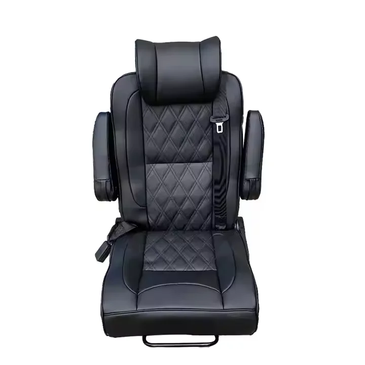 Customized Leather RV Passenger Seat New Design Style Converted Bed For Motorhome And Van Modification Unique Car Seats