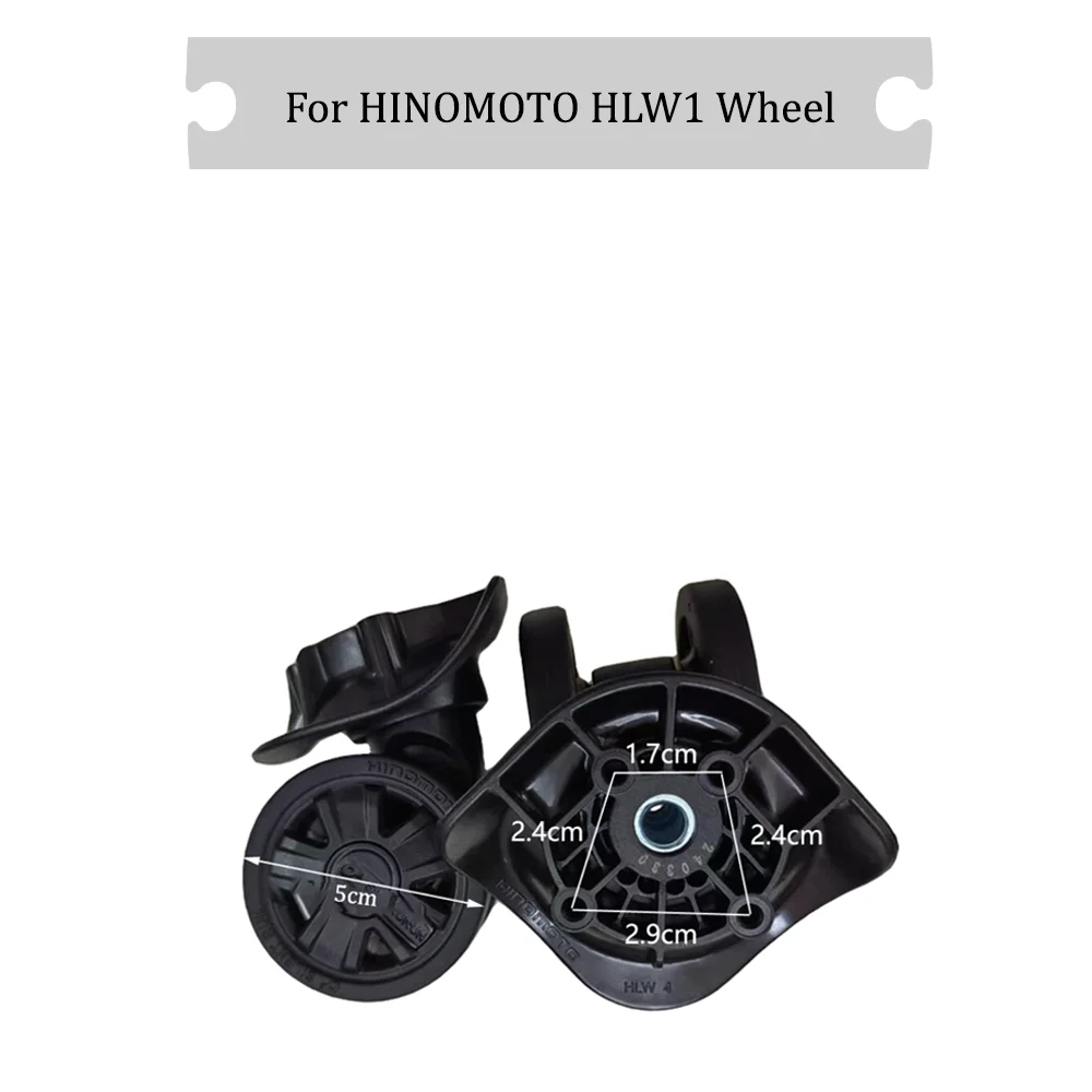 Für HINOMOTO HLW1 Universalrad Schwarz Ersatzkoffer Rotierend Stille Glatt Praktisches Stoßdämpfendes Zubehör Rad