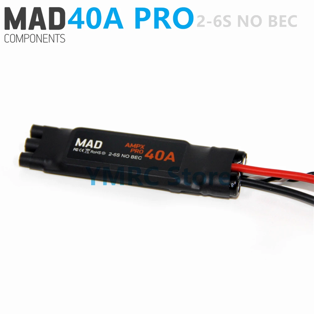 MAD AMPX 40A Pro 2-6S NO BEC ESC Speed Controller for RC Long Range Mapping Aerial Photography Video Drone, Multirotor